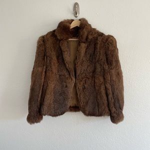 Vintage Real Rabbit Fur Jacket!